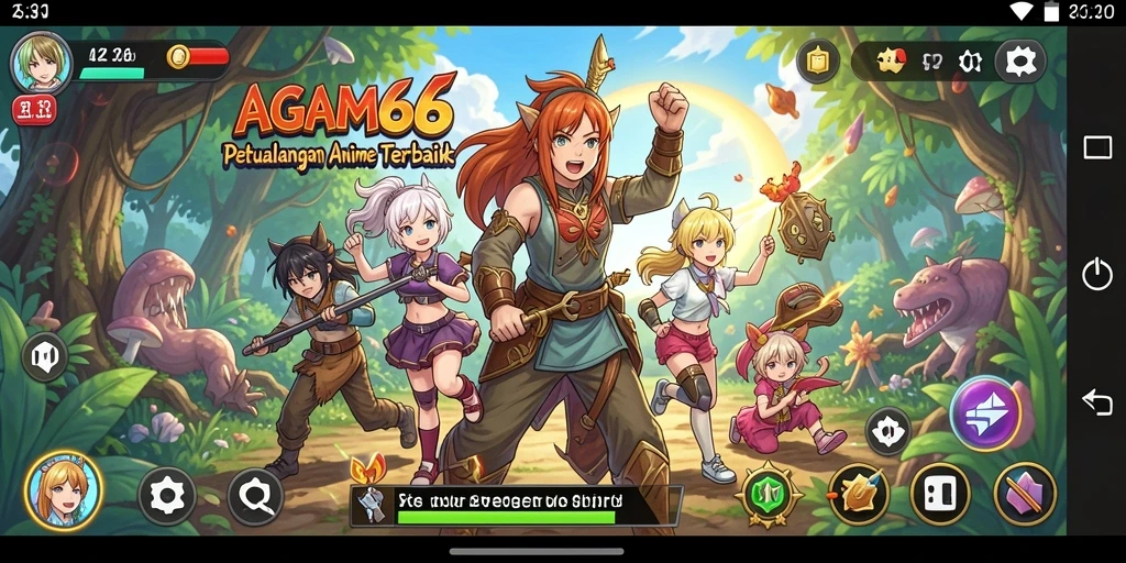 Screenshot gameplay AGAM66 menampilkan aksi karakter Anime yang mengesankan.