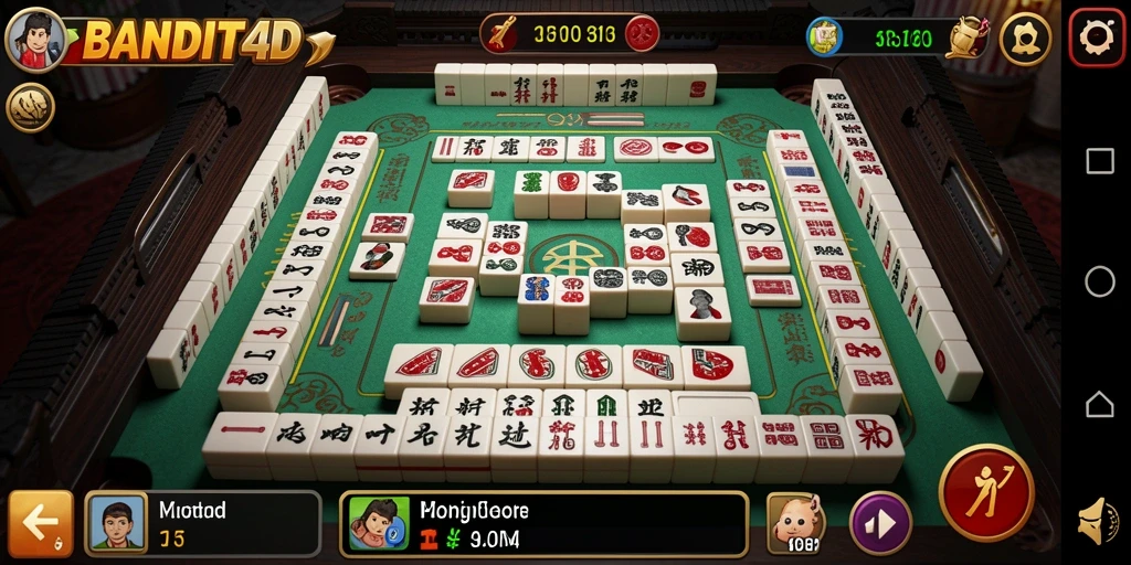 Tampilan gameplay seru dan menantang dalam BANDIT4D.