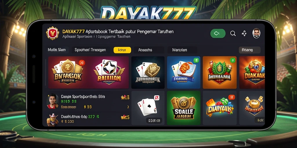 Screenshot utama DAYAK777 menampilkan pengalaman taruhan yang seru.