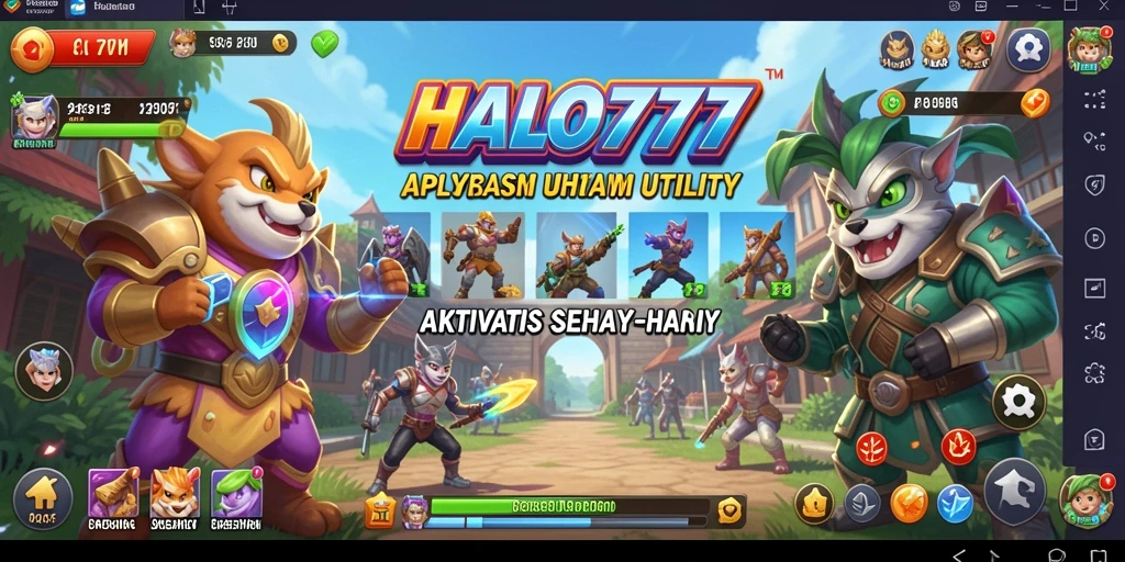 Tampilan antarmuka HALO777 yang bersih dan terorganisir.