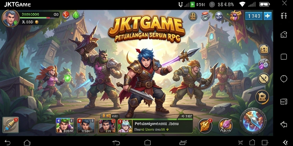 Tampilan gameplay RPG JKTGAME yang menakjubkan.