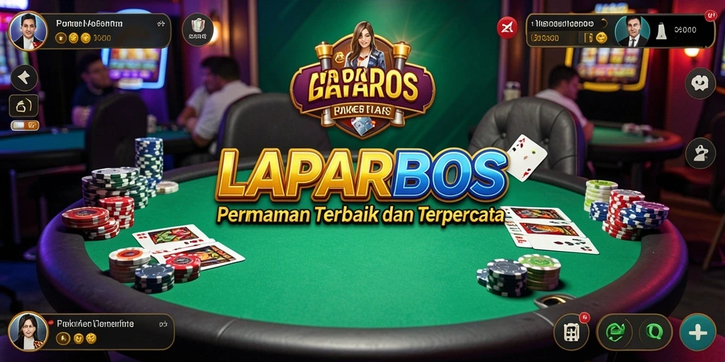 Screenshot gameplay LAPARBOS menampilkan aksi seru permainan Poker.