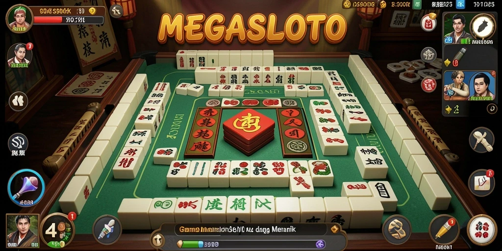 Screenshot gameplay MEGASLOTO menampilkan pengalaman Mahjong yang mendalam dan seru.