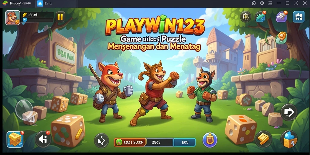 Tampilan gameplay menarik dari PLAYWIN123 dengan berbagai teka-teki.