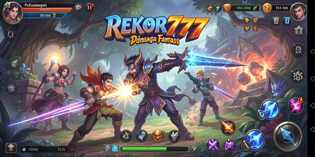 Tampilan dinamis gameplay petualangan ARPG yang mendebarkan.