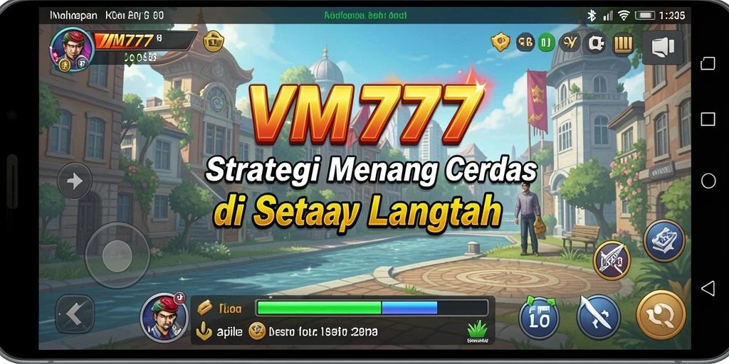 Tangkapan layar utama VM777 menampilkan aksi strategis yang mendebarkan.